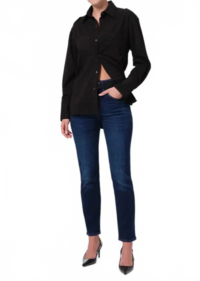 Citizen Of Humanity Isola Slim Fit Jeans In Lotus In Black