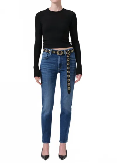 Citizen Of Humanity Isola Slim Straight Leg Jeans In Ambry In Blue
