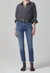 Citizen Of Humanity Isola Straight Crop Jeans In Lawless In Multi