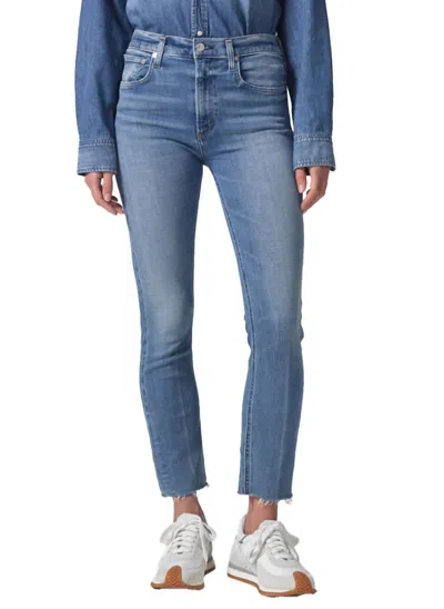 Citizen Of Humanity Isola Straight Cropped Jean In Splendor In Blue