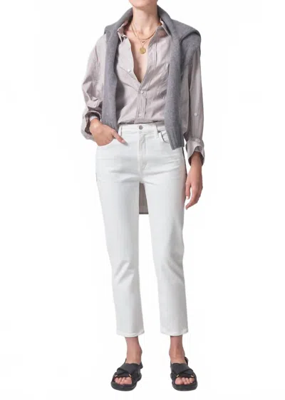 Citizen Of Humanity Isola Wildflower Jeans In White