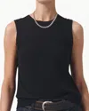 Citizen Of Humanity Jessie Modern Muscle Tee In Black In Black