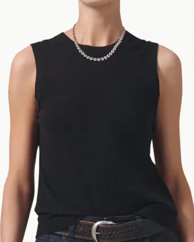 Citizen Of Humanity Jessie Modern Muscle Tee In Black