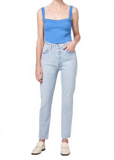 Citizen Of Humanity Jolene High Rise Straight Jean In Ace High In Blue