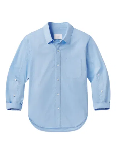 Citizen Of Humanity Kayla Button-cuff Shirt In Blue