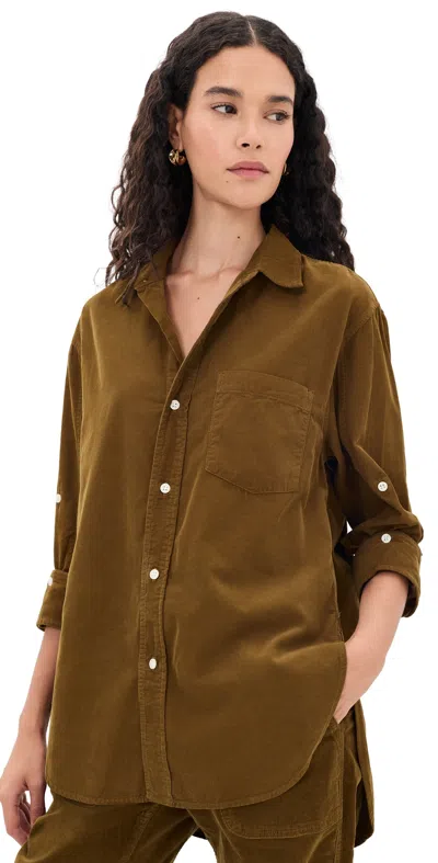 Citizen Of Humanity Kayla Corduroy Shirt Manuka In Brown