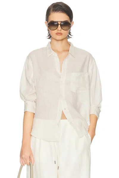 Citizen Of Humanity Kayla Shrunken Shirt In Gray