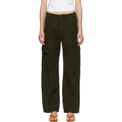 Citizen Of Humanity Khaki Esme Cargo Pants In Black