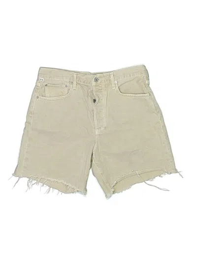 Pre-owned Citizen Of Humanity Khaki Shorts In Tan