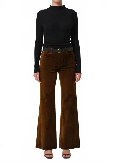 Citizen Of Humanity Kimberly 70's Flare Leg Pants In Golden In Brown