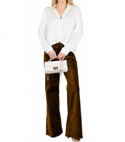 Citizen Of Humanity Kimberly 70's Flare Velvet Pants In Golden In Brown