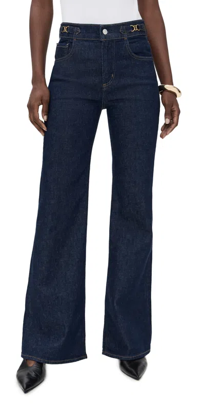 Citizen Of Humanity Kimberly Flare Horsebit Jeans Helia In Blue