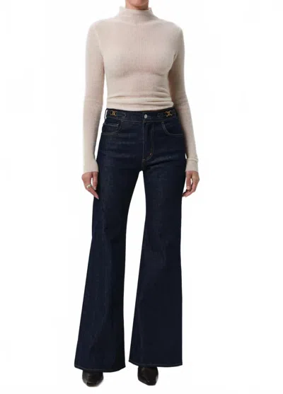 Citizen Of Humanity Kimberly Flare Jeans With Horsebit In Helia In Blue
