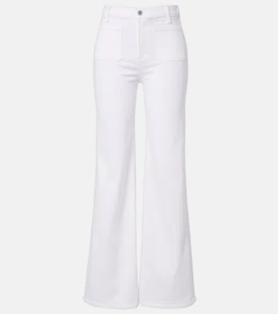 Citizen Of Humanity Nora Low-rise Wide-leg Corduroy Jeans In White