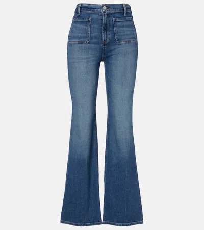 Citizen Of Humanity Kimberly Mid-rise Flared Jeans In Blue