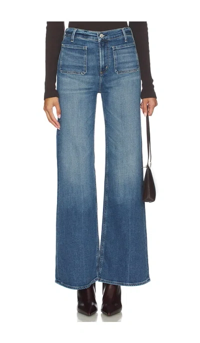 Citizen Of Humanity Kimberly Patch Pocket Flare Jeans In Blue