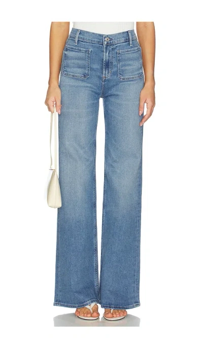 Citizen Of Humanity Kimberly Patch Pocket Flare Jeans In Blue