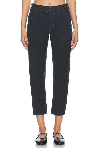 Citizen Of Humanity Leah Cargo Pant In Washed Black