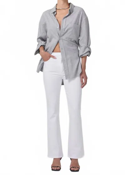 Citizen Of Humanity Lilah Slim Jeans In Lucent In White