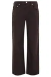 Citizen Of Humanity Lindz Low Rise Easy Straight In Twill In Multi