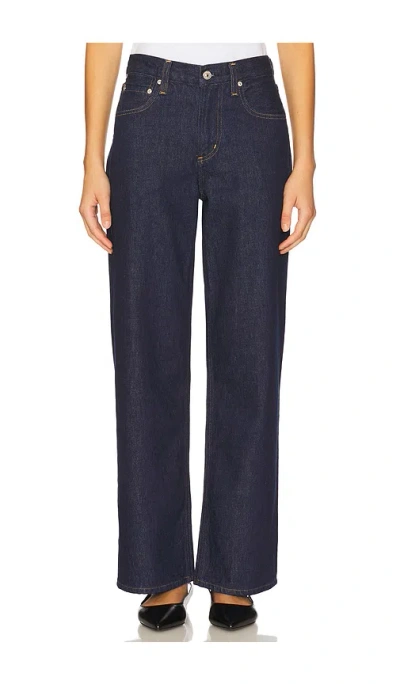 Citizen Of Humanity Lindz Low Rise Easy Straight Jeans In Blue