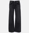 Citizen Of Humanity Lindz Low-rise Straight Jeans In Black