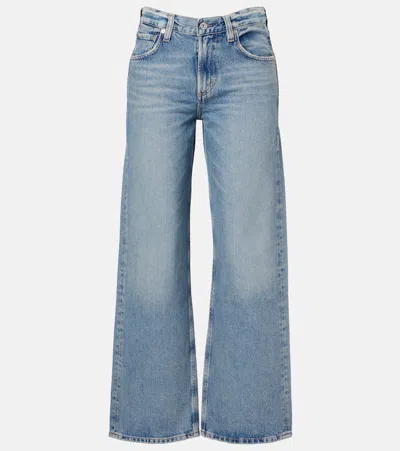 Citizen Of Humanity Lindz Low-rise Straight Jeans In Blue
