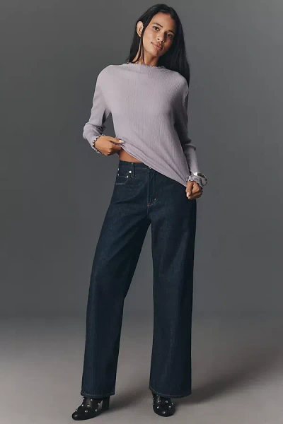 Citizen Of Humanity Lindz Low-rise Wide-leg Jeans In Blue