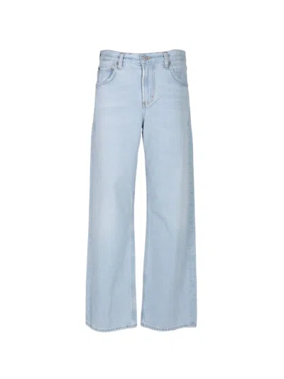 Citizen Of Humanity Lindz Straight-leg Jeans In Purple