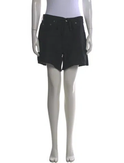 Pre-owned Citizen Of Humanity Linen Knee-length Shorts In Gray