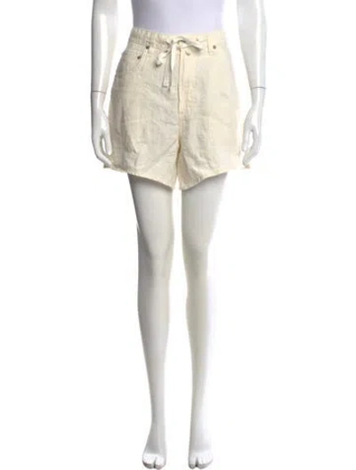 Pre-owned Citizen Of Humanity Linen Mini Shorts W/ Tags In Neutral