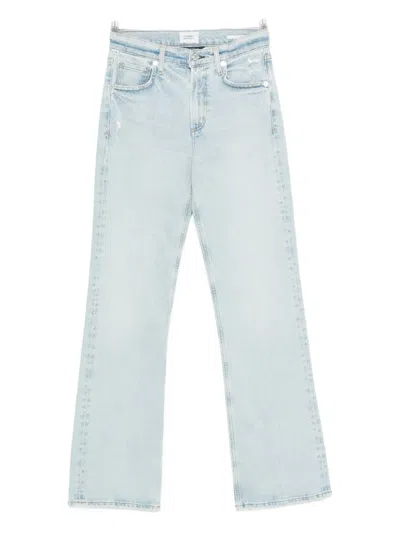 Citizen Of Humanity Logo-motif Jeans In Gold