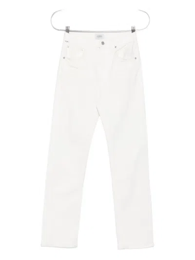 Citizen Of Humanity Logo-patch Jeans In White