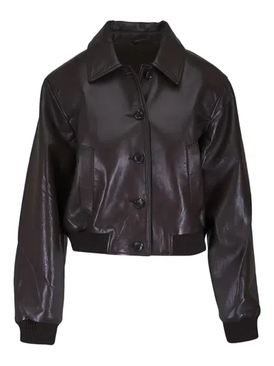 Citizen Of Humanity Lola Button-up Jacket In Brown