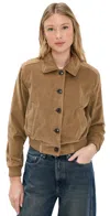 Citizen Of Humanity Lola Eve Bomber In Amber In Brown