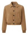 Citizen Of Humanity Lola Eve Bomber In Amber In Brown