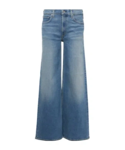 Citizen Of Humanity Loli Mid-rise Wide-leg Jeans In Blue