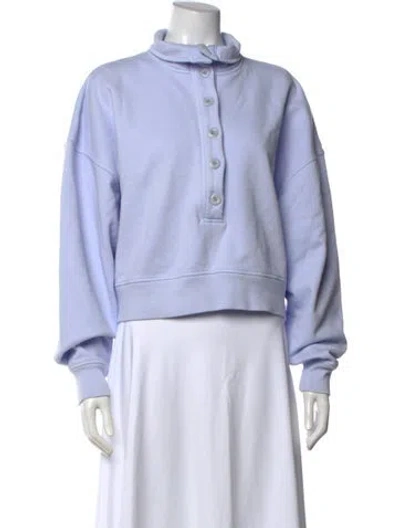 Pre-owned Citizen Of Humanity Long Sleeve Sweatshirt In Blue