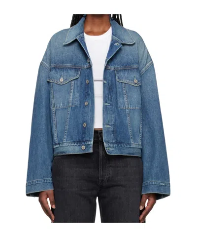Citizen Of Humanity Long-sleeved Denim Jacket In Blue