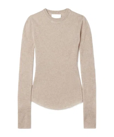 Citizen Of Humanity Alessia Wool And Cashmere-blend Sweater In Neutral