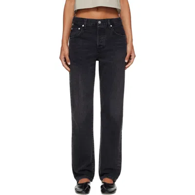 Citizen Of Humanity Loose Straight Jeans In Black