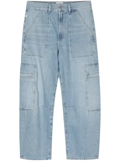 Citizen Of Humanity Marcelle Cargo Pants Cloud Nine In Blue