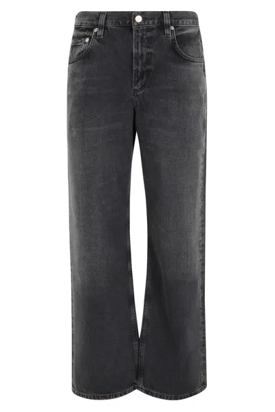 CITIZEN OF HUMANITY LOW-RISE STRAIGHT-LEG JEANS WITH VINTAGE WASH