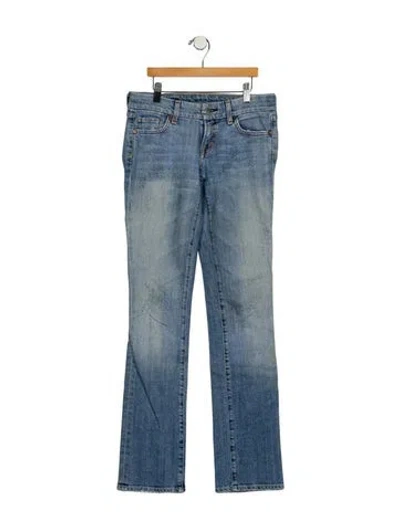 Pre-owned Citizen Of Humanity Low-rise Straight Leg Jeans In Blue