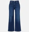 Citizen Of Humanity Lyra Cropped Wide-leg Jeans In Blue