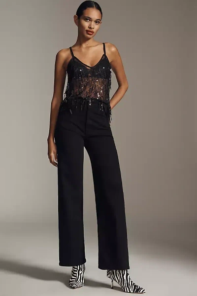 Citizen Of Humanity Lyra High-rise Wide-leg Jeans In Black