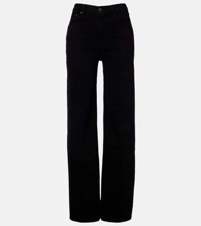 Citizen Of Humanity Lyra High-rise Wide-leg Jeans In Black