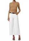 Citizen Of Humanity Citizens Of Humanity Lyra Raw Hem High Waist Crop Wide Leg Jeans In White
