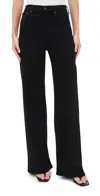 Citizen Of Humanity Lyra Wide Leg Jeans Plush Black In Black