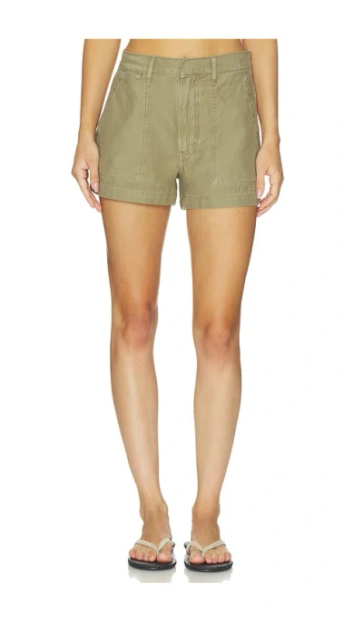 Citizen Of Humanity Marcella Utility Shorts In Green